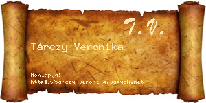 Tárczy Veronika névjegykártya