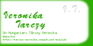 veronika tarczy business card
